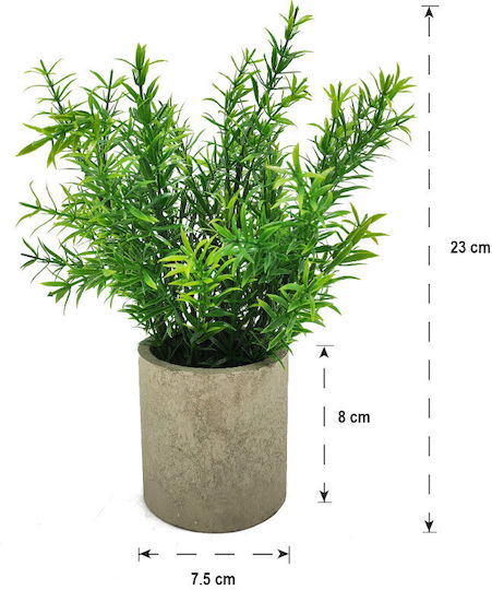 Изкуствено растение в саксийка Green 23см Home & Camp