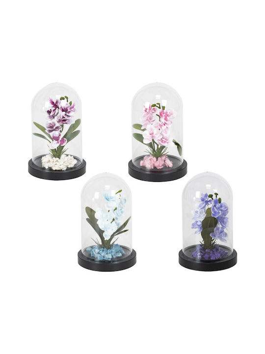Artificial Plant in Glass Pot 11.5x18cm No45038