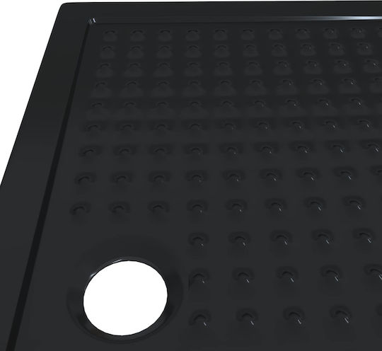 vidaXL Porcelain Shower Tray 120x80cm Black