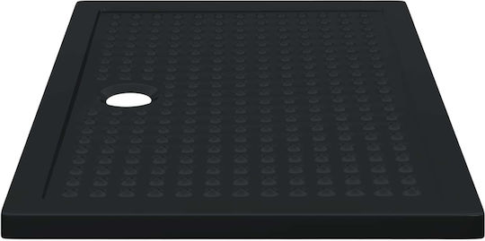vidaXL Porcelain Shower Tray 120x80cm Black