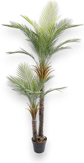 Künstliche Kentia-Palme 22 Blätter Plastiktopf 180 cm