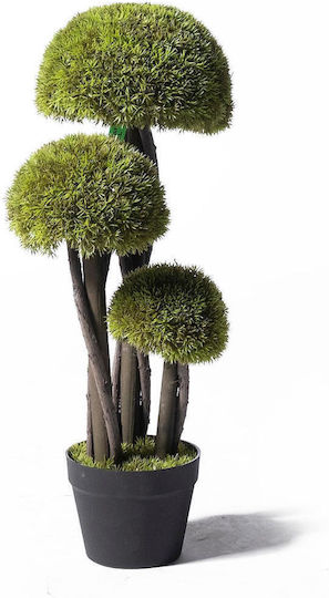 Supergreens Uv Τεχνητό Δέντρο Μπονσάι Moss ''mushroom'' Τριπλό Πράσινο 70 Εκ