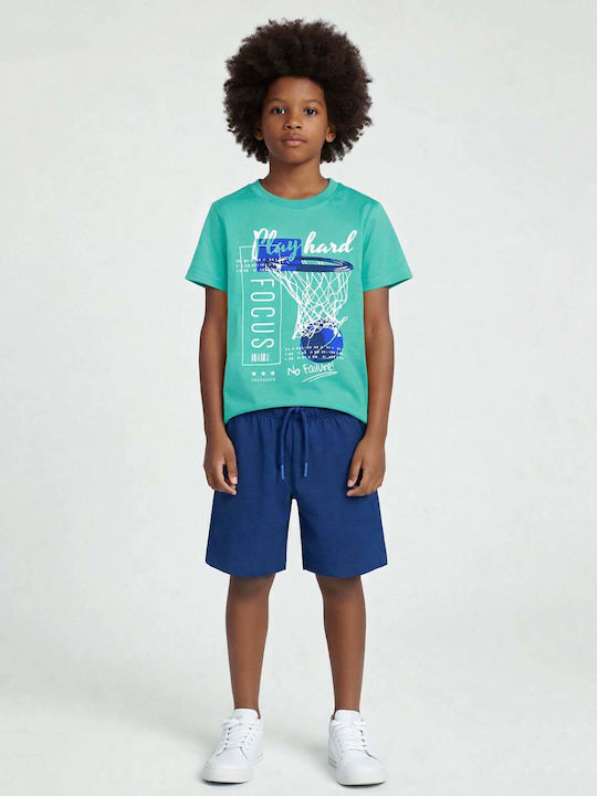 Kids Set with Shorts Summer 2 Pieces Green