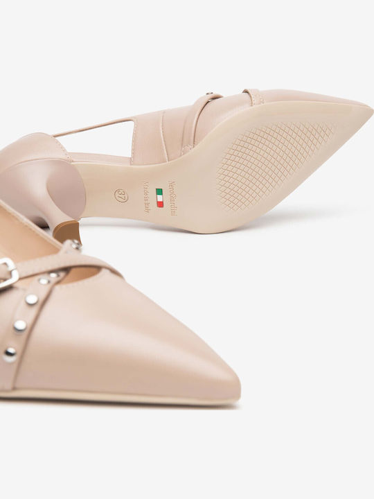 Leder Pumps Rosa