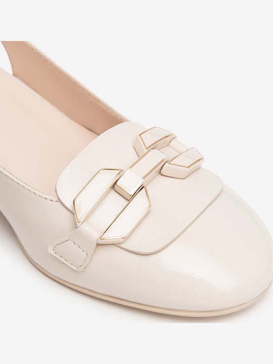 Leather Heels Yellow