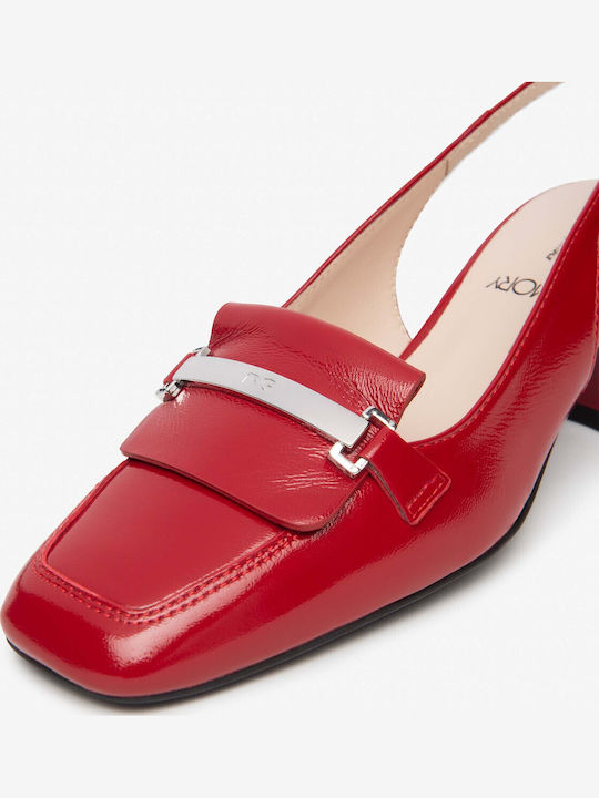 Leather Red Heels