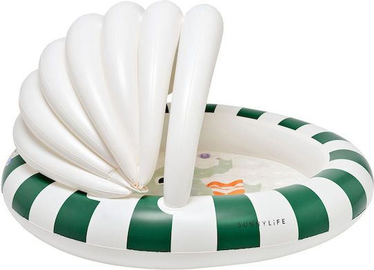Sunnylife Eli The Elephant Children's PVC Swimming Pool 100lt Inflatable 120x106x68cm Gray