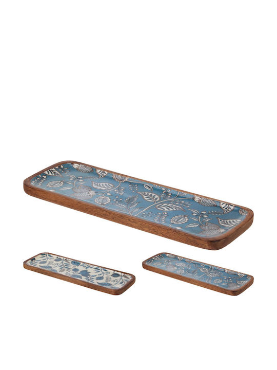 Dekorative Platte Blau 30x10x10cm