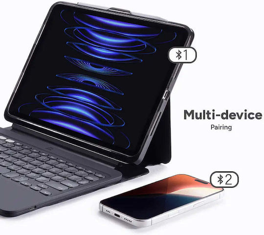 Zagg Pro Keys 2 Keyboard Compatible Ipad Air 11 M4 M3 M2 Black