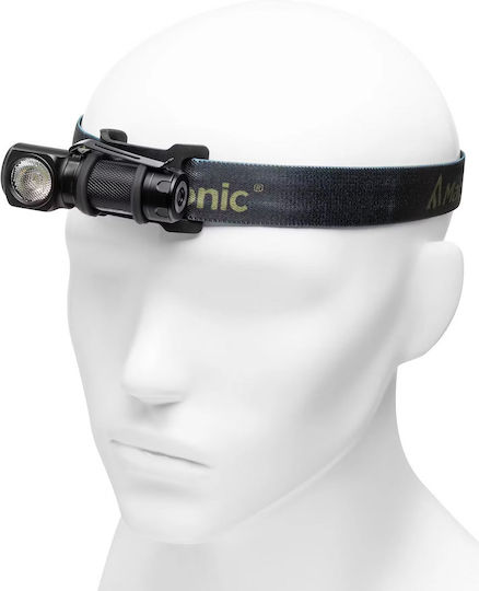 Mactronic Επαναφορτιζόμενος Φακός Κεφαλής LED IPX4 με Μέγιστη Φωτεινότητα 600lm