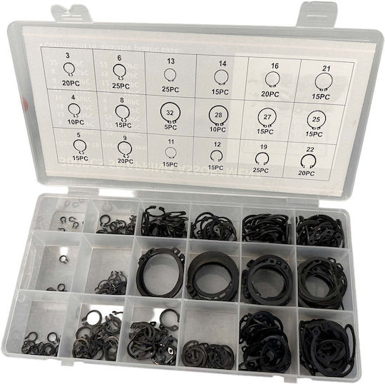 Σετ Εξωτερικές Ασφάλειες Seeger 300τμχ Gebo Tools