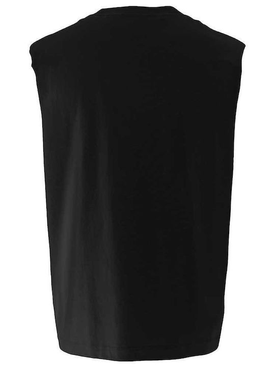 Crew Neck Athletic Blouse Black