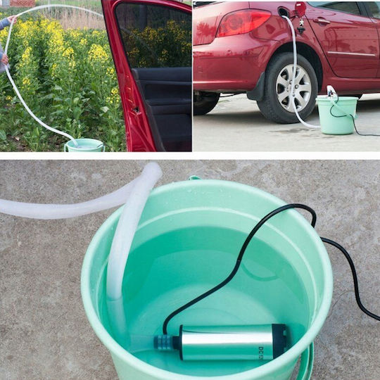 Pompă Auto Transfer Lichide Filtru Zola 12v Debit 12 L Min 8500 Rpm Adaptor Priză Brichetă Cleme Alimentare Oțel Inoxidabil