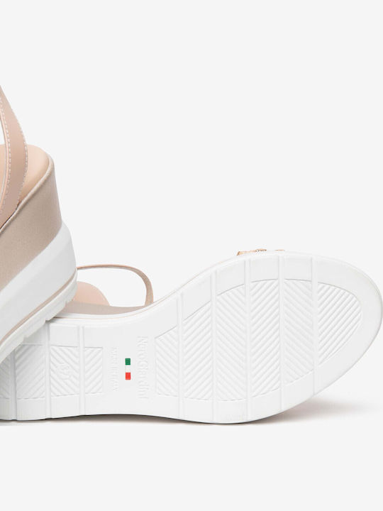 Sommer Damenplattformen Beige