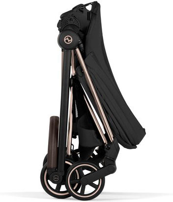 Cybex Mios Comfort Ρυθμιζόμενο Καρότσι 2 σε 1 Kατάλληλο για Nεογέννητο Sepia Black / Rosegold Frame 9.8kg