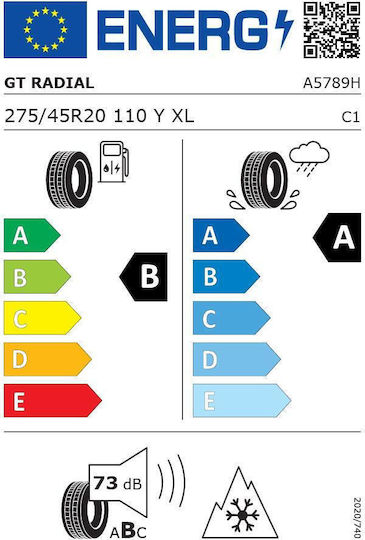 GT Radial 275/45R20 110Y Λάστιχο 4 Εποχών Αυτοκινήτου