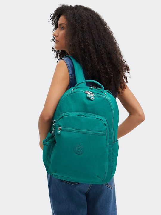 Kipling Seoul Τσάντα Πλάτης για Laptop 15" σε Πράσινο χρώμα