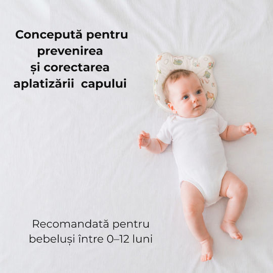 Kidizi Perna Pentru Bebeluși Plagiocefalie Spumă de Memorie 21x25 cm