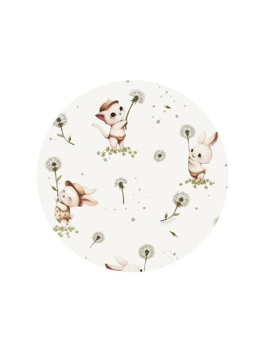 MimiNu Set Lenjerii De Patut Bebe Pentru Patut Din Bumbac Cu Cauciuc Multicolore 80x35cm
