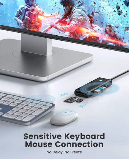 Orico USB Хъб 4 Порта USB 3.1 с USB-A Връзка Бял