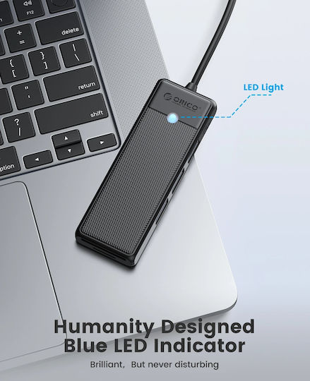 Orico USB Хъб 4 Порта USB 3.1 с USB-A Връзка Бял