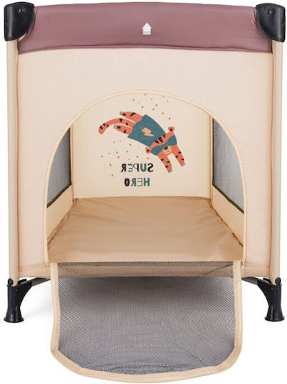 Petite & Mars Loc de Joacă cu Saltea Maro 60x120cm