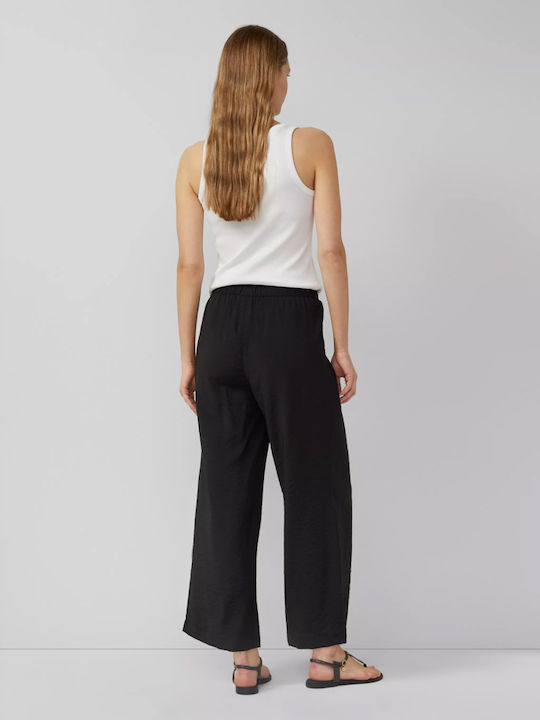 Damen Stoffhose Schwarz