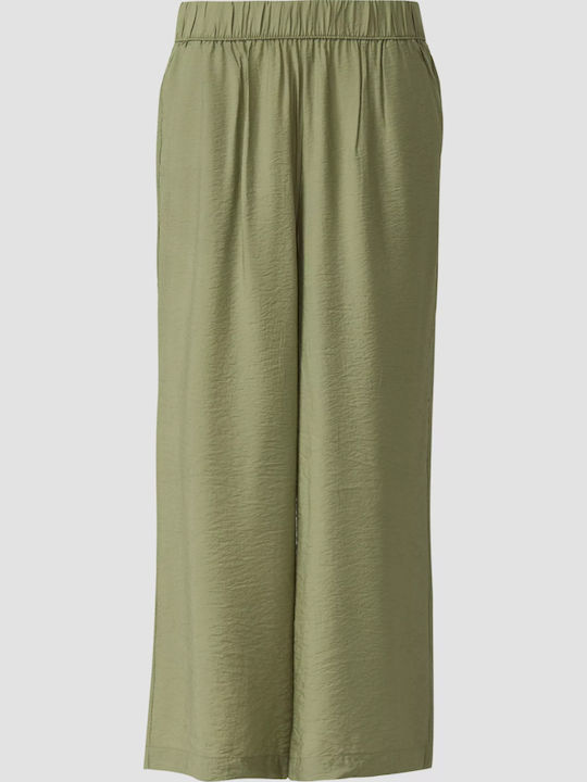Women's Fabric Trousers Olive