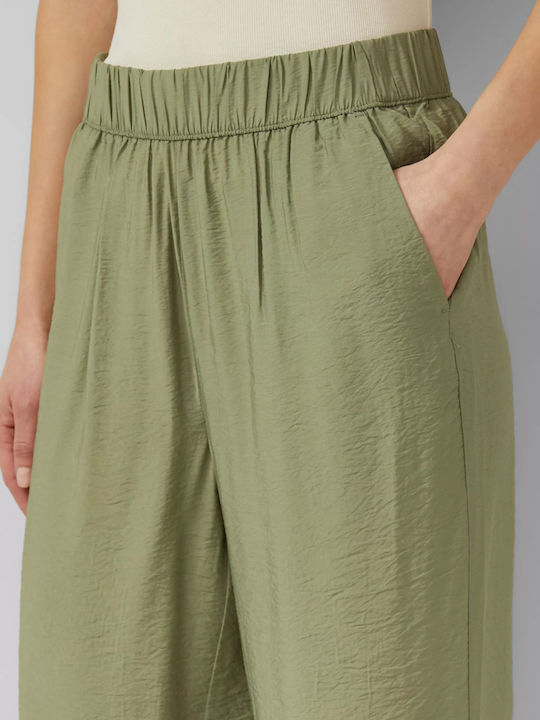 Women's Fabric Trousers Olive