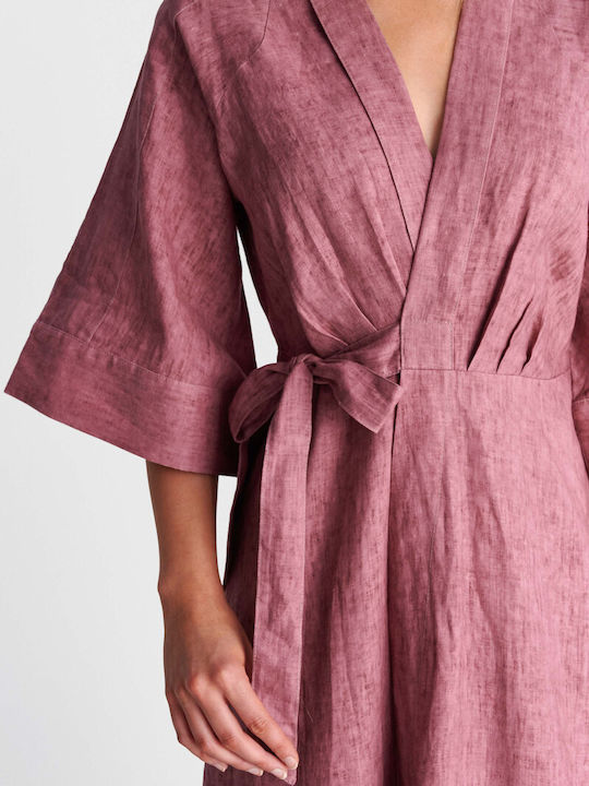 Summer Maxi Dress Wrap Red 8923187 Dusty Rose