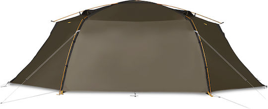 Kampa Mossborn-K Къмпинг Сцена Тунел Кафява с Двойна Плат 4 Сезона за 2 Хора 390x165x135см