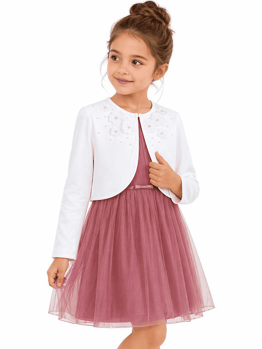 Kids Cotton White Bolero