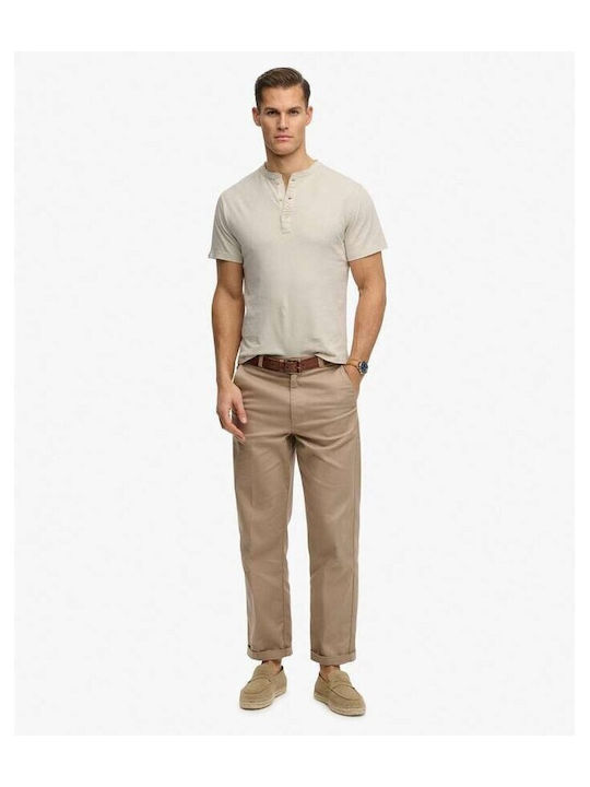 'Grandad' T-shirt Beige