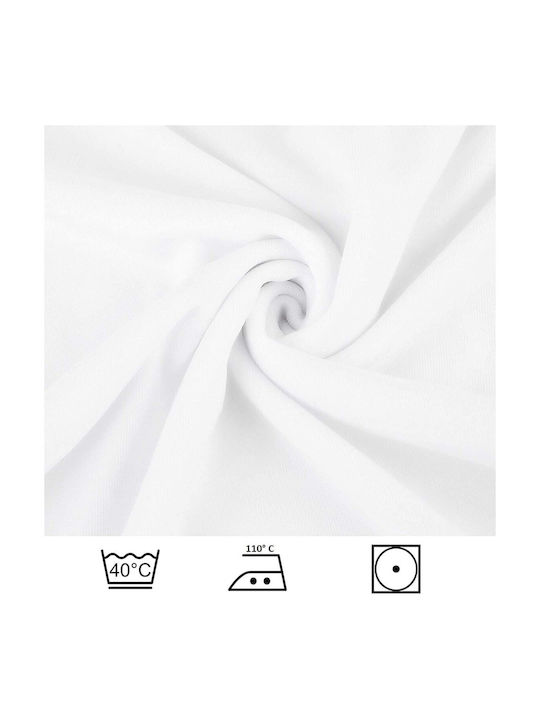 Ελαστικό Κάλυμμα Καρέκλας White 6τμχ
