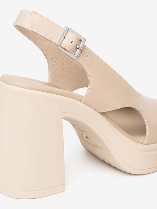 Sandale Elegante Damă Din Piele Bej
