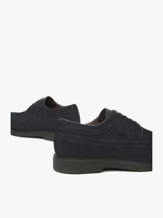 Δερμάτινα Ανδρικά Oxfords Μπλε