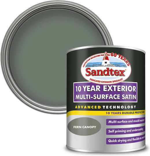 Paint Sandtex Satin Fern Canopy Water Base