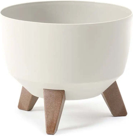 Lamela Roma Plastic Flower Pot Beige Lamela Roma Plastic Flower Pot Beige