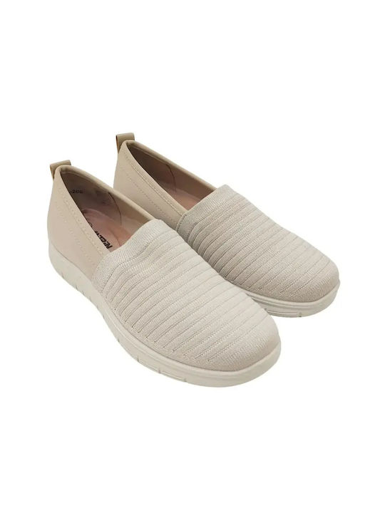 Women's Moccasins in Beige Colour