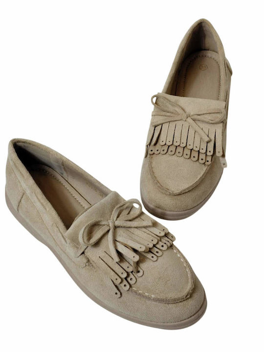 Γυναικεία Loafers σε Μπεζ Χρώμα