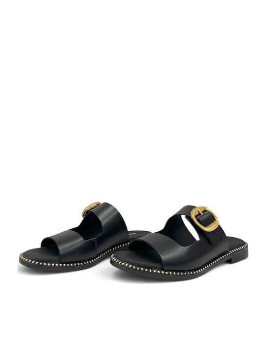 Sandale Casual Damă Din Piele Negre