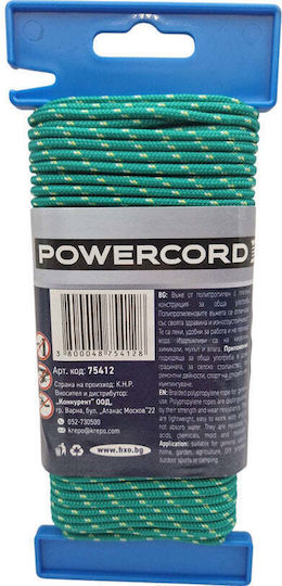 Universal Rope Powercord 3 Mm 20 M Green