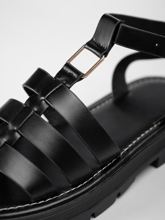 Women's Flat Sandals Gladiator Black