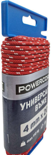 Universal Rope Powercord 4 Mm 20 M Red