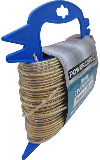 PVC Покрито Въже Powercord 3 Мм 20 М PVC