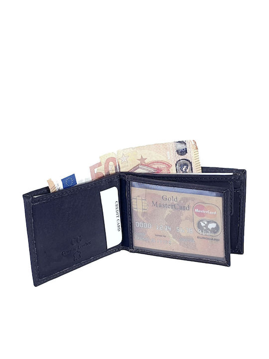 Δερμάτινο Ανδρικό Πορτοφόλι Ταξιδίου με RFID Μπλε