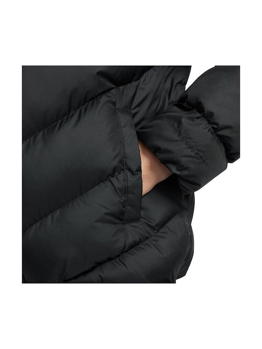 Sportswear Kids Sports Long Jacket with Hood Black