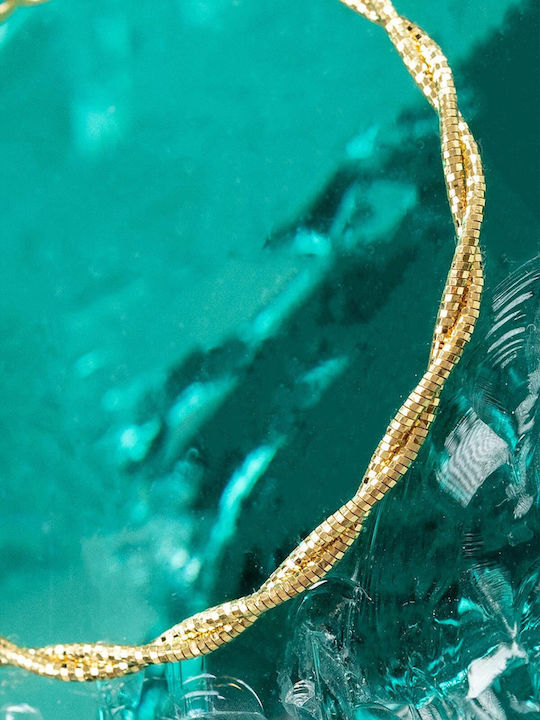 Late Again Silver Hand Chain Gold Plated Length 16cm