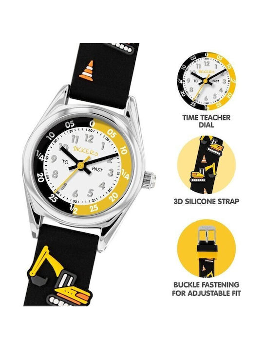 Tikkers Kids Analog Watch Black