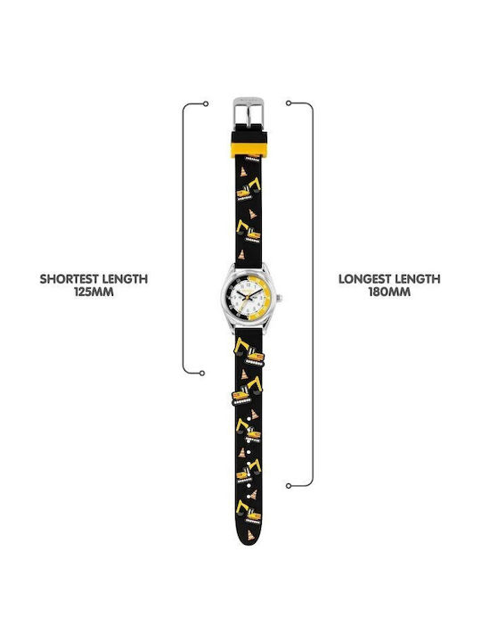 Tikkers Kids Analog Watch Black